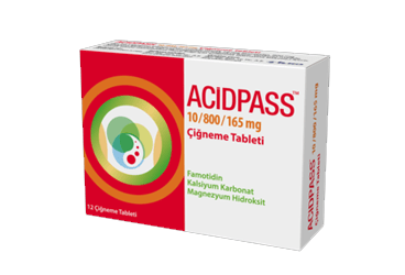 ACIDPASS 10 MG/800 MG/165 MG 12 CIGNEME TABLETI